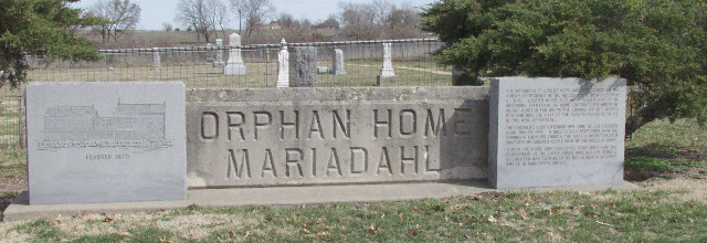 Mariadahl Orphan Home Monument in Olsburg